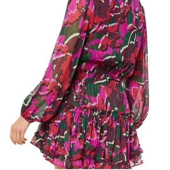 MISA Los Angeles Lorena mini dress Holiday Sparkle Abstract print Medium USA - Picture 2 of 16